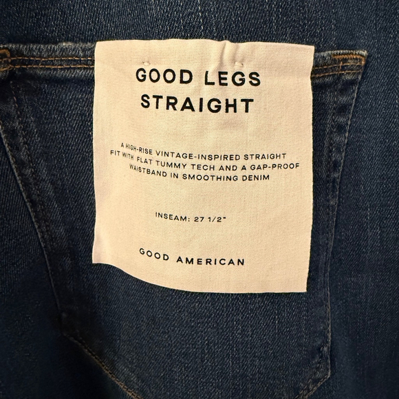 NWT Good American Good Legs Straight Jeans Medium Wash Plus Size 24 - Picture 7 of 12